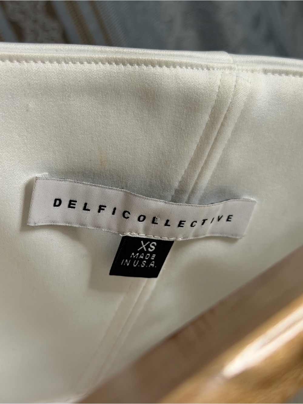 Delfi Collective Amaya Strapless Mixed Media Cocktail Dress - Picture 8 of 8
